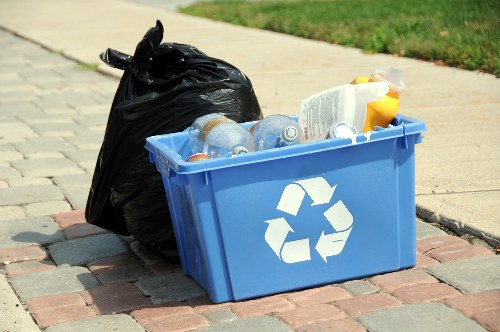 Professional waste removal service vehicle